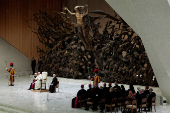 Pope Francis holds the weekly general audience