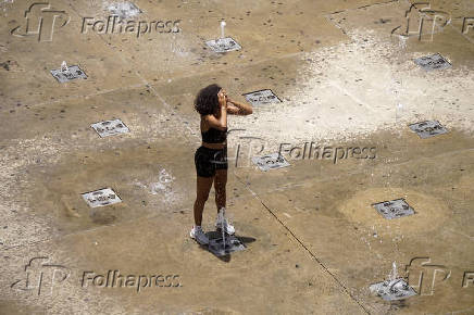 Calor no centro de So Paulo (SP)