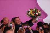 O presidente Jair Bolsonaro participa de solenidade do Dia da Mulheres