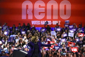 US Vice President Kamala Harris Campaigns in Reno, Nevada