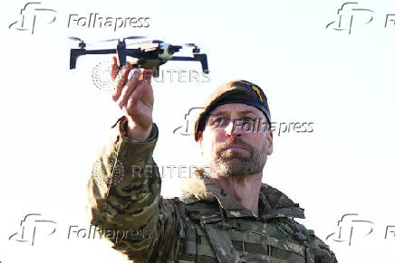 Britain's Prince William visits Welsh Guards at Salisbury Plain