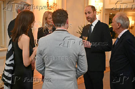 Britain's Prince William attends the ceremony for 12th annual Tusk Conservation Awards, in London