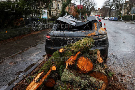 Storm Darragh hits Britain