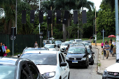 Motoristas enfrentam lentido no acesso para a rodoviria do Tiet