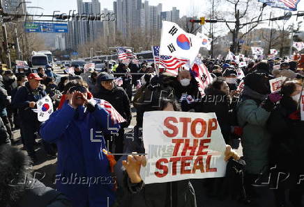 Supporters of impeached President Yoon protest against his arrest