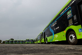 nibus eltricos parados por falta de ligao de energia nas garagens