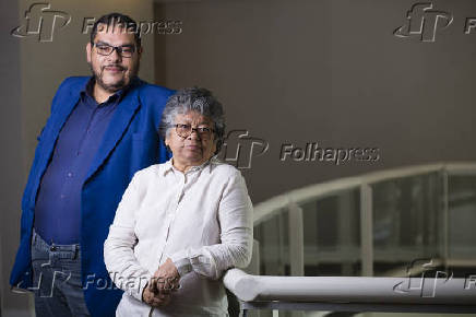 Paulo Monteiro e Marlene Mattos, que cuidam da imagem de Marcelo Cndido