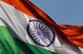 FILE PHOTO: The Indian national flag flutters in New Delhi
