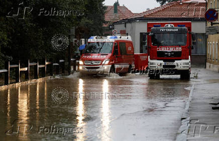 Aftermath of heavy rainfall in Austria