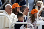 Pope Francis leads Wednesday's general audience in Saint Peter's Square