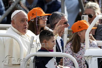 Pope Francis leads Wednesday's general audience in Saint Peter's Square