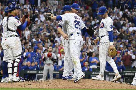 MLB: Cincinnati Reds at Chicago Cubs