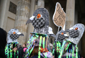 Protest against budget cuts in the culture sector in Berlin