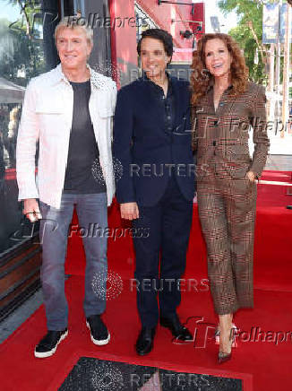 Actor Ralph Macchio unveils his star on the Hollywood Walk of Fame in Los Angeles