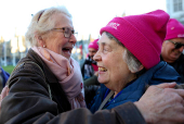 Demonstrations as British lawmakers debate assisted dying law, in London