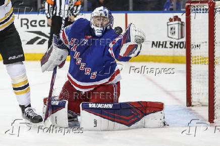 NHL: Boston Bruins at New York Rangers