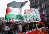 Pro-Palestinian protest against G7 meeting on Capri Island