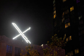 FILE PHOTO: 'X' logo is seen on the top of the messaging platform X, formerly known as Twitter
