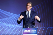 FILE PHOTO: Deutsche Bank CEO ChristianSewing speaks at the sector's Banking Day in Berlin