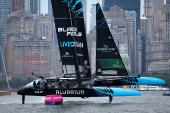 Team New Zealand wins SailGP sailboat races in New York Harbor near New York City