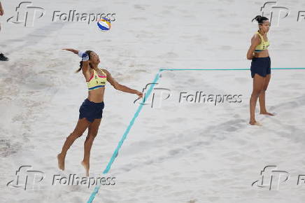 Brasil x Austrlia pela semifinal de vlei de praia feminino nas Olimpadas de Paris