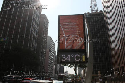 Altas temperaturas na regio da avenida paulista