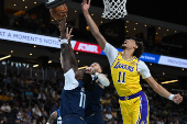 NBA: Preseason-Minnesota Timberwolves at Los Angeles Lakers