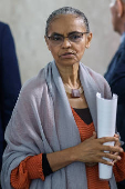 Marina Silva durante a cerimnia Nova Indstria Brasil