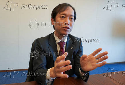 Dai-ichi Life Insurance Company, Limited President Toshiaki Sumino speaks at their office in Tokyo