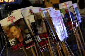 Protest against the government and to show support for the hostages who were kidnapped during the deadly October 7, 2023 attack, in Tel Aviv