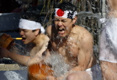 Ice bath purification ceremony at Kanda Myojin Shrine