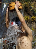 Ice bath purification ceremony at Kanda Myojin Shrine