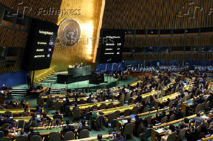 Folhapress - Fotos - Emergency Special Session Of United Nations ...