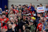 FILE PHOTO: Republican presidential candidate and former U.S. President Donald Trump's campaign rally in Green Bay