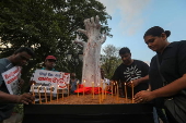 Protest demanding justice for 2019 Sri Lanka Easter bombings
