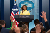 White House Press Secretary Karine Jean-Pierre holds a press briefing at the White House