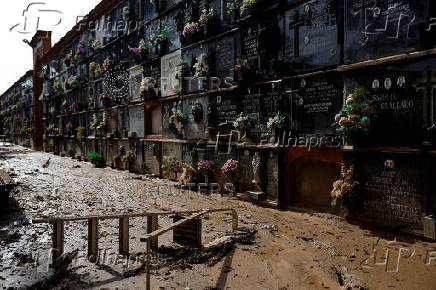 Aftermath of the flooding caused by heavy rains in Alfafar