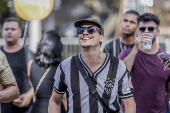 Hinchas de Mineiro se renen en el Parque Mangabeiras de Belo Horizonte