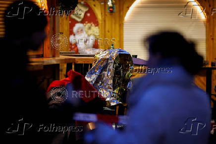 Site where a car drove into a crowd at a Magdeburg Christmas market in Magdeburg