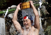 Ice bath purification ceremony at Kanda Myojin Shrine