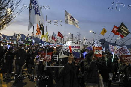 Rally demanding the detention of the impeached South Korean President Yoon Suk Yeol