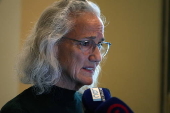 The mother of US journalist Austin Tice gives press conference in Damascus