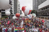 Protesto contra a reforma da Previdncia e trabalhista em So Paulo