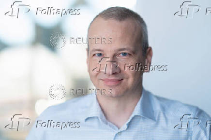 BASF executive board member Markus Kamieth poses in an undated handout image