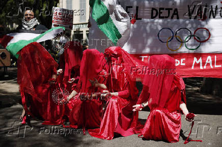 Anti Olympic Games Demonstration