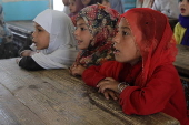 Afghan girls attend primary schools after summary holidays in Kandahar