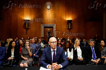 Novo Nordisk CEO Lars Jorgensen testifies in U.S. Senate hearing on high cost of weight loss drugs, in Washington