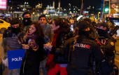 Protest to mark the International Day for Elimination of Violence Against Women, in Istanbul