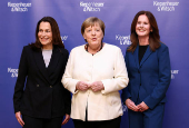 Former Chancellor Angela Merkel presents her memoirs, in Berlin