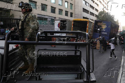 Mexican authorities hold operation to seize Chinese counterfeit goods, in downtown Mexico City